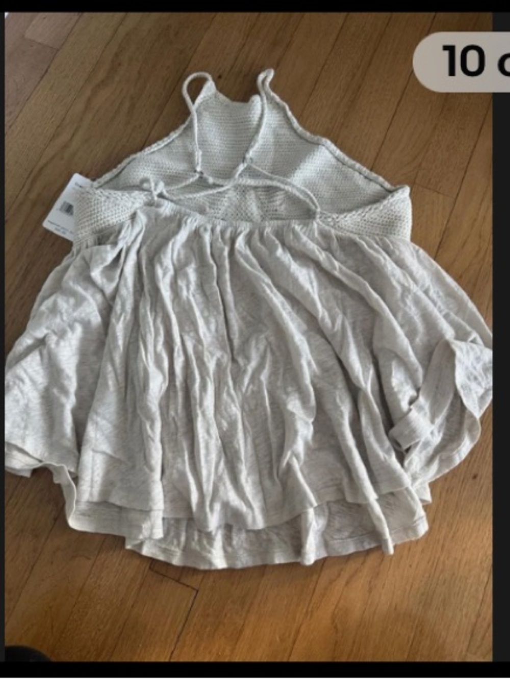 Like New  Free People Soft Clay Knit halter top large washed once. NO TAGS - Picture 4 of 7